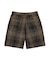 TIE DYE PLAID SHORT