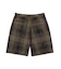 TIE DYE PLAID SHORT