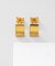 シルバー シールドシェイプ スタッドピアス GP
