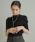 シルバー ホロウフープピアス ペアシェイプM GP
