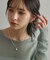シルバー スモールフープ ボールメッシュ ピアス