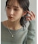 シルバー スモールフープ ボールメッシュ ピアス