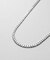 シルバー デザインチェーン ライトフラットカーブネックレス（55cm）