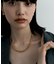 シルバー ミックスチェーン ダブルリンクネックレス GP