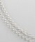 シルバー ハーフラウンドチェーン ドレープネックレス