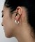 シルバー スモールフープ タングルドピアス