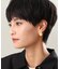 シルバー ニュアンスピアス アシンメプレート GP