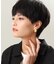 シルバー ニュアンスピアス アシンメプレート GP