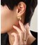 シルバー ニュアンスピアス アシンメプレート GP