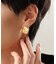 シルバー ニュアンスピアス アシンメプレート GP