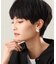 シルバー ニュアンスピアス アシンメプレート