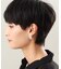 シルバー ニュアンスピアス アシンメプレート