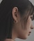 シルバー ハギーフープ ラウンドピアス GP