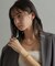 シルバー スモールフープ クロワッサンピアス GP