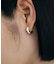 シルバー ハギーフープ フラットサークルピアス