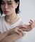 シルバー フローツイストピアス
