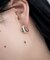 シルバー フローツイストピアス