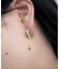 シルバー フローツイストピアス