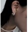 シルバー キルトフープピアス