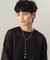 シルバー バロックパール ミックスチェーン ダブルドロップ ネックレス GP