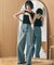 レイヤードカップ付きキャミ
