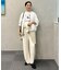 【野呂佳代さん着用】ライトジョーゼット イージーワイドパンツ