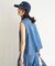 UNFILO DENIM LIGHT ノースリーブブラウス