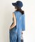 UNFILO DENIM LIGHT ノースリーブブラウス