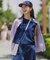 UNFILO DENIM LIGHT ノースリーブブラウス