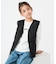 【120-150cm】TAION ミリタリーZIP Vネックダウンベスト(UNISEX)