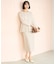 【セレモニー】BEAUTY FORM KNIT ペプラムセットアップ