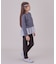 【110-150cm】BEAUTY FORM JERSEY ペプラムスウェット