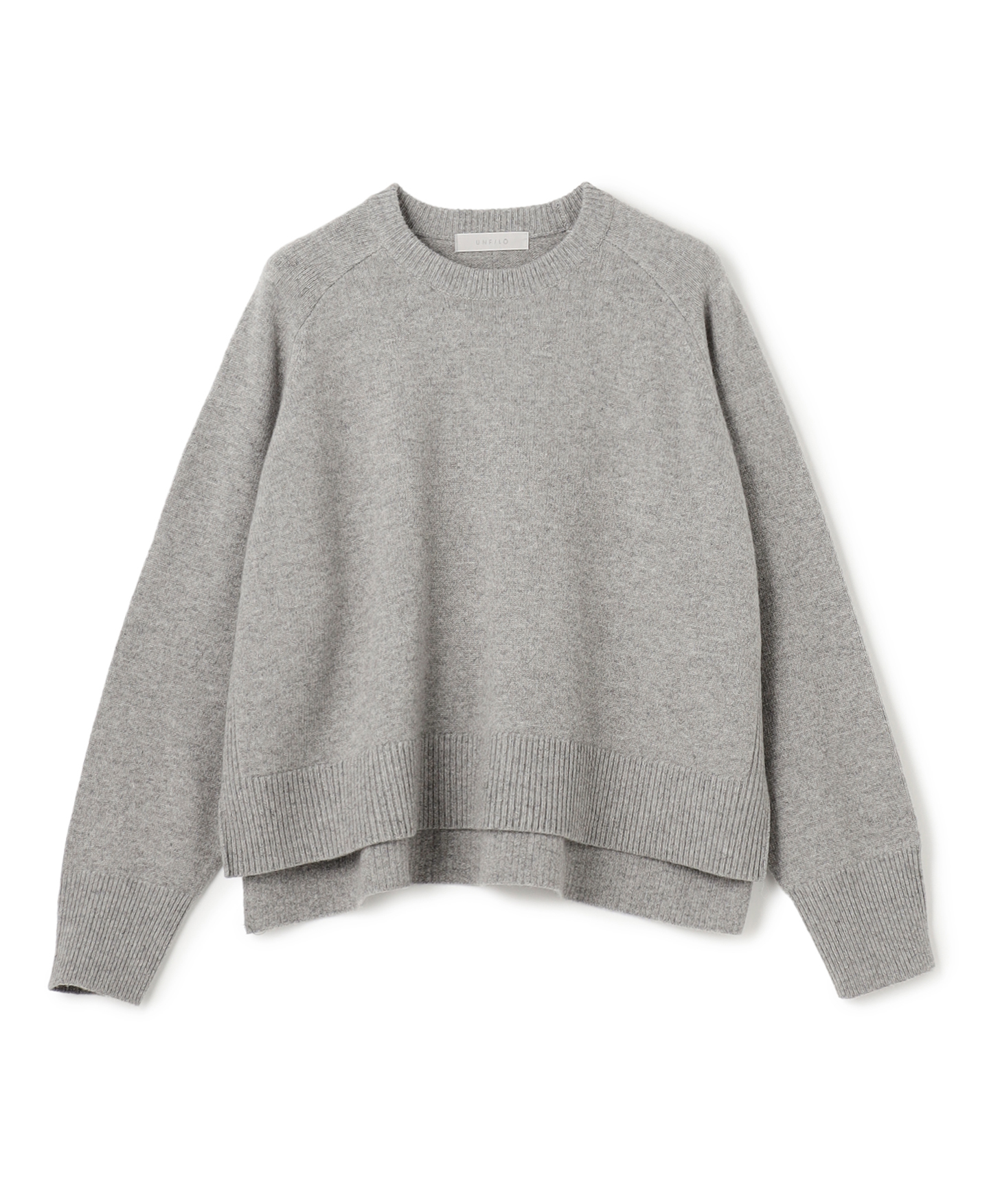 カシミヤブレンド クルーネックニット