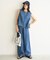 UNFILO DENIM LIGHT タックワイドパンツ