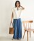 UNFILO DENIM LIGHT タックワイドパンツ