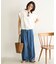 UNFILO DENIM LIGHT タックワイドパンツ
