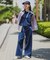 UNFILO DENIM LIGHT タックワイドパンツ
