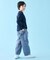【110-150cm】カーブワイドデニム