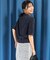 ベロアモール ハーフスリーブニット