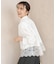 【STORY×UNFILOコラボ】イージーケア 裾レース クロップドシャツ