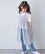 【2点セット】Tシャツ×レース キャミソールチュニック