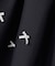襟付き リボン 長袖ワンピース