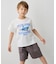 【綿100％】サメプリント 半袖Tシャツ