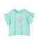 【綿100%】ひんやり フリル袖 もしゃもしゃTシャツ