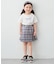チェックプリーツスカパン