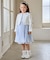 【2点セット】リボンボレロジャケット+シフォンプリーツ ワンピース