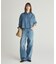 【UNFILO DENIM】撥水ストレッチ バレルレッグデニム