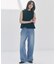 【UNFILO DENIM/新色追加】撥水ストレッチ ルーズワイドデニム