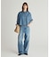【UNFILO DENIM LIGHT】 クロップドシャツ