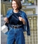 【UNFILO DENIM LIGHT】 クロップドシャツ